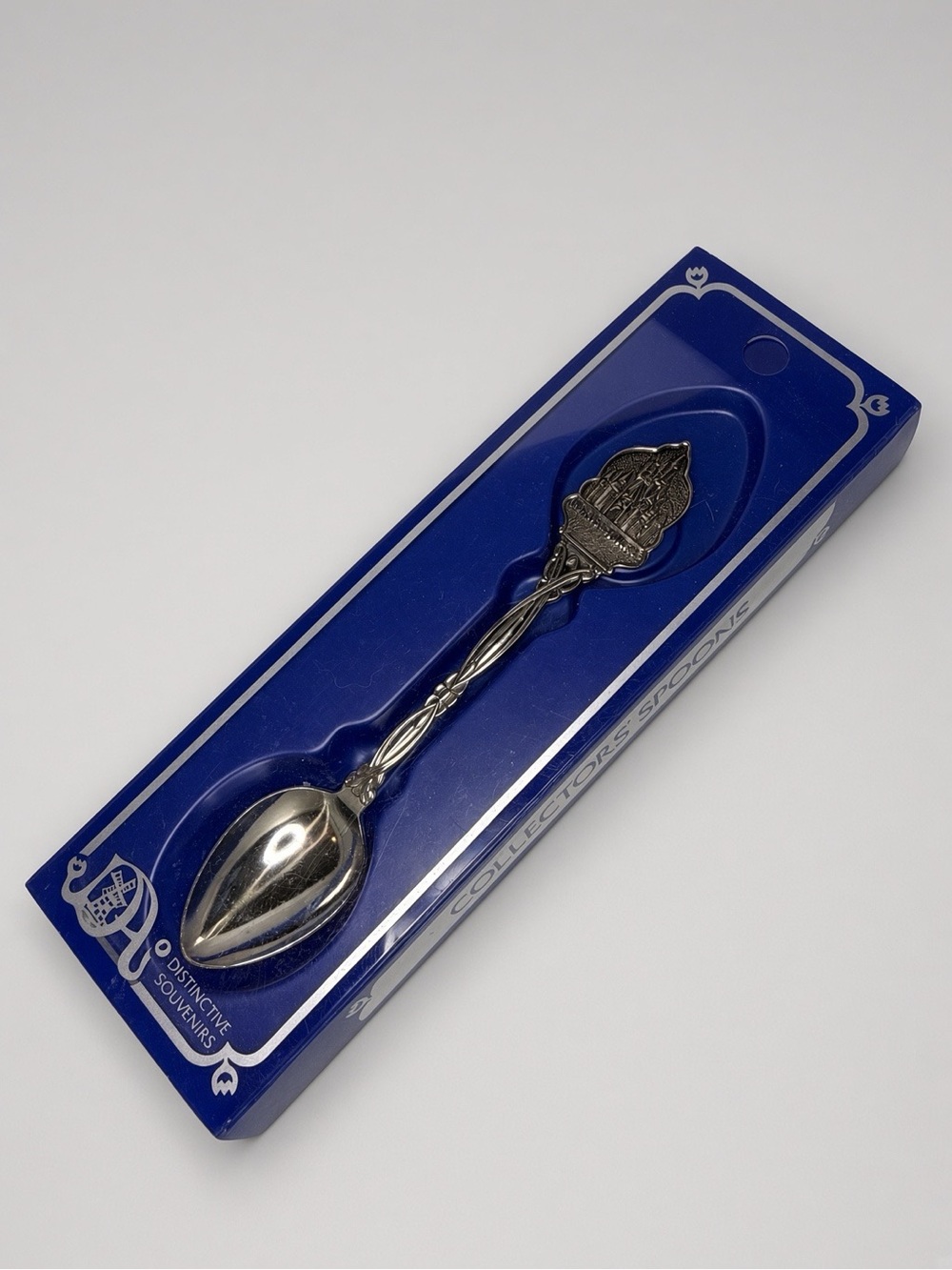 Vintage 1984 Disney Castle Collector Silver Spoon Original Box